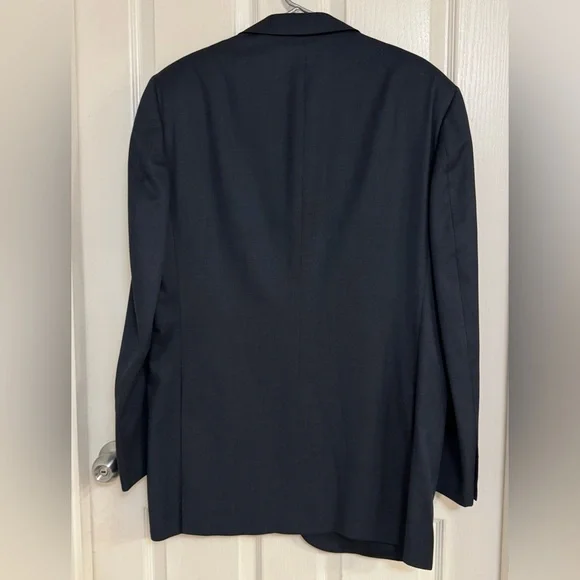 Bruno Magli Roma Blazer | Made in Italy | 100% Wool Super 100’s | Navy Size 44 L - Picture 8 of 11